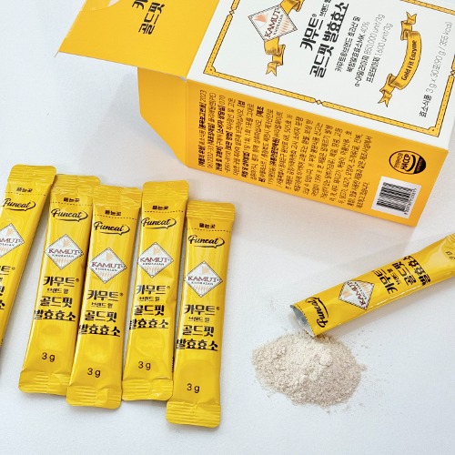 퍼니트 카무트 브랜드 밀 골드핏 발효효소 30포 (군고구마맛)